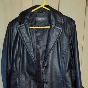 Black, Lined Leather Jacket